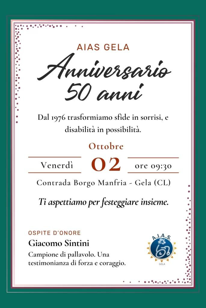 50 anni Aias Gela